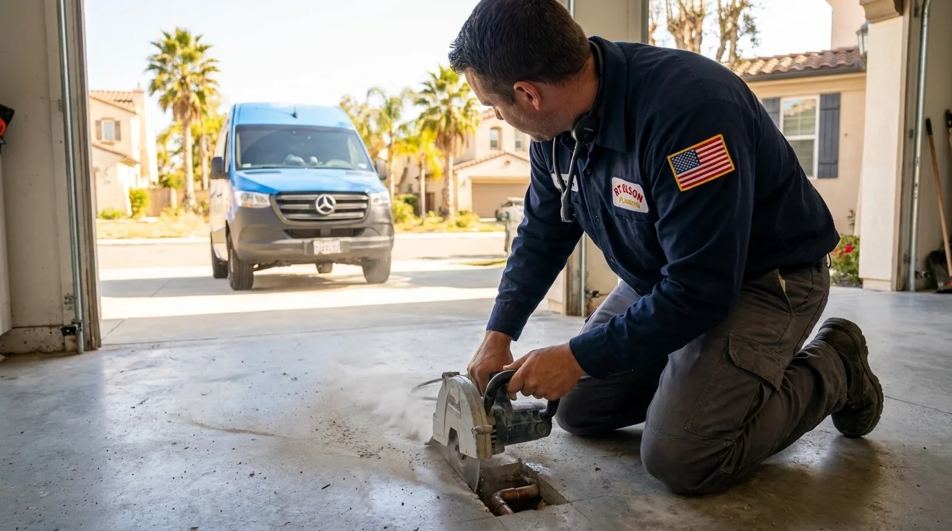 Slab Leak and Pipe Repair in Corona